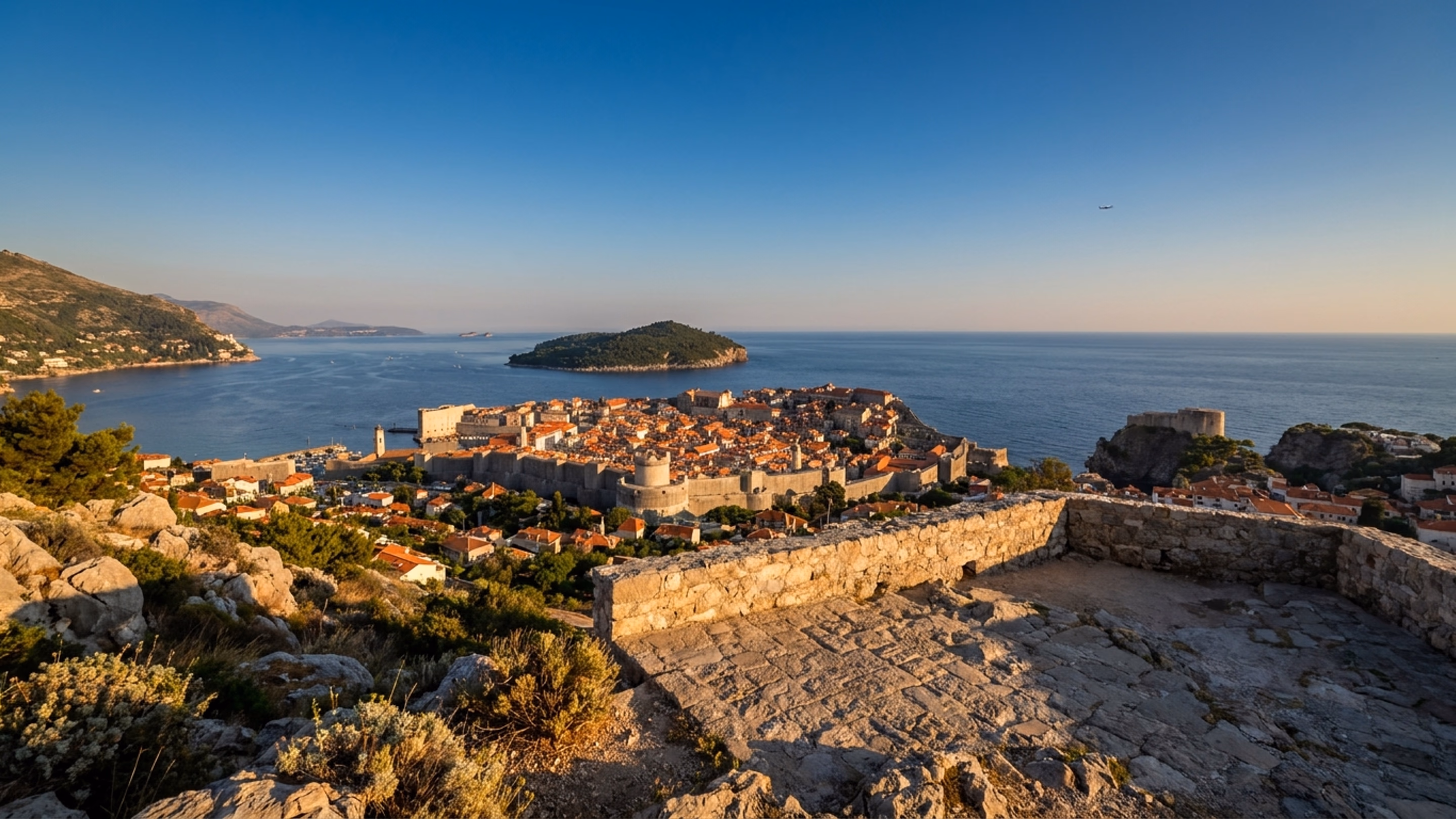 Private jet at Dubrovnik