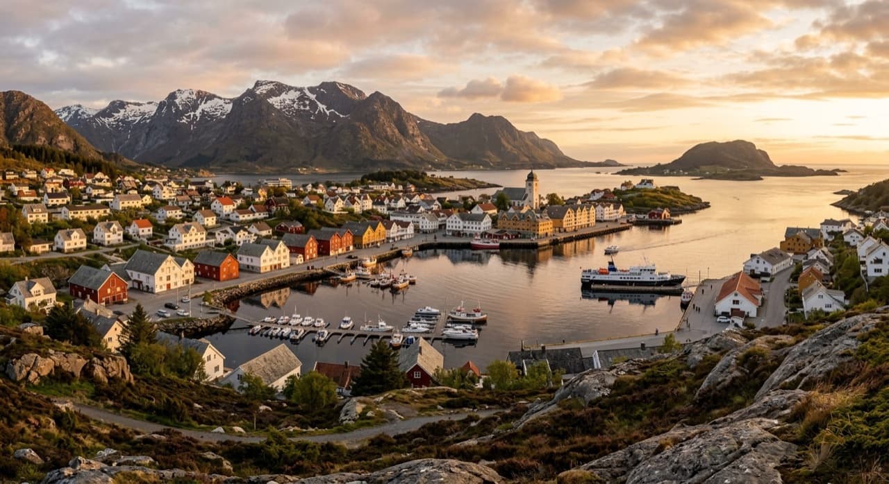 Privatjet in Floro–Florø