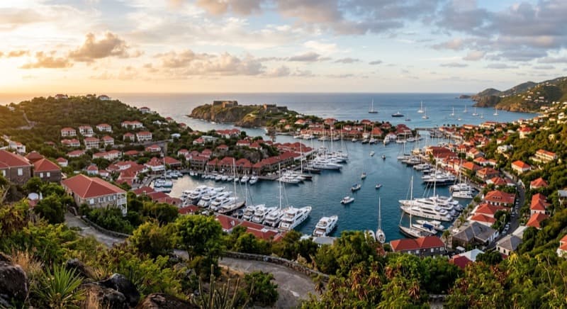 Private jet charter to Gustavia — fly from New York