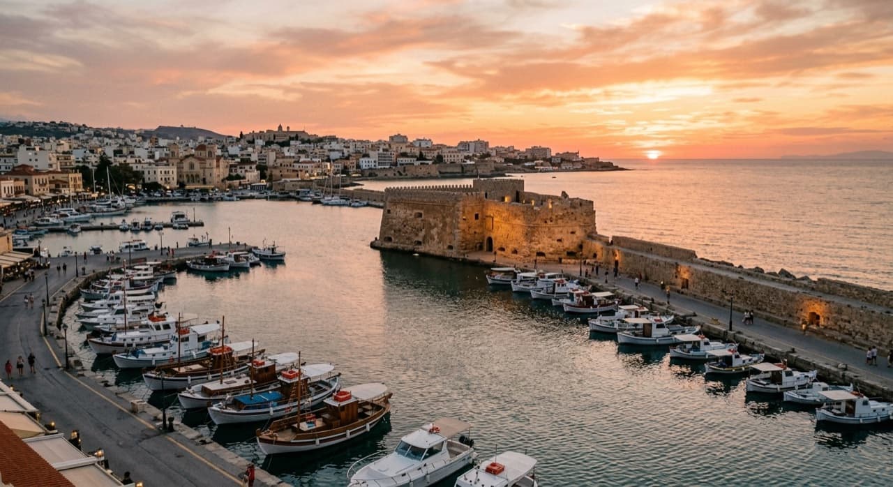 Private jet charter to Heraklion International Nikos Kazantzakis