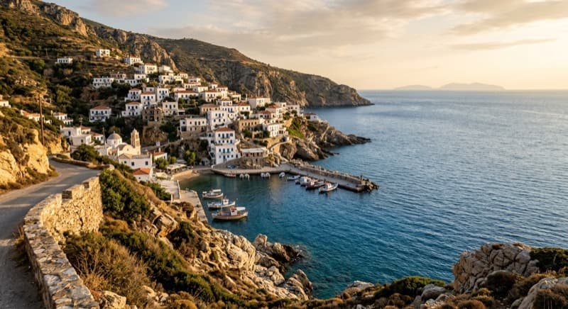 Privatjet auf dem Vorfeld in Ikaria
