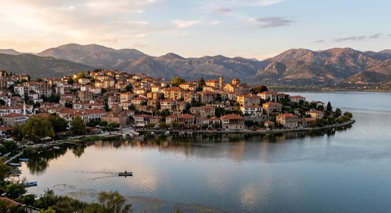 Privatjet auf dem Vorfeld in Kastoria