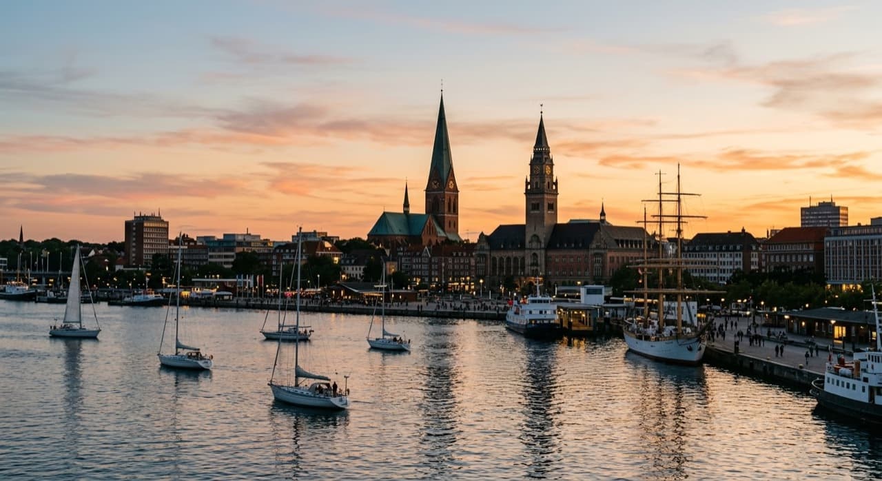 Privatjet in Kiel-Holtenau