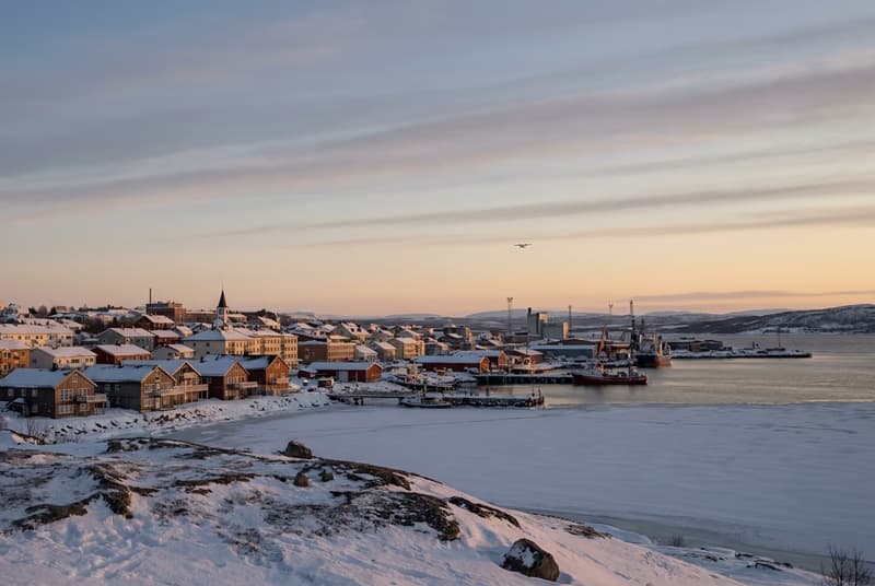 Private jet on tarmac at Kirkenes