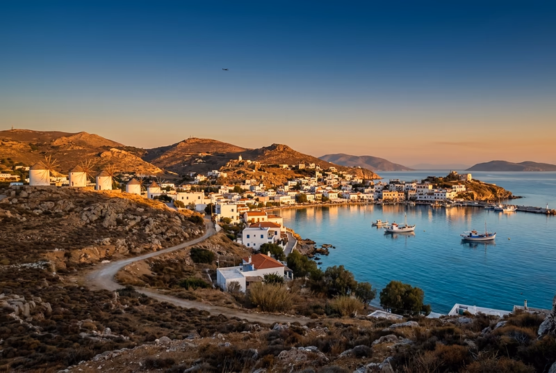 Jet privé sur le tarmac à Leros