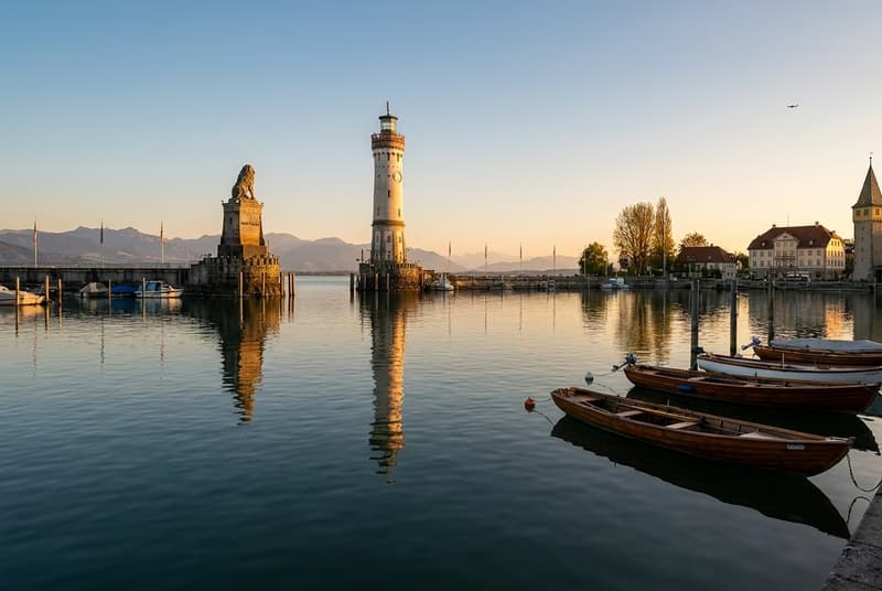 Private jet on tarmac at Lindau