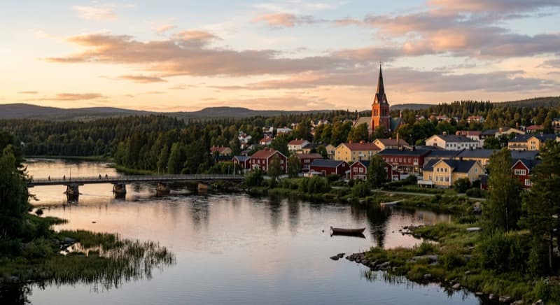 Private jet charter from Lycksele