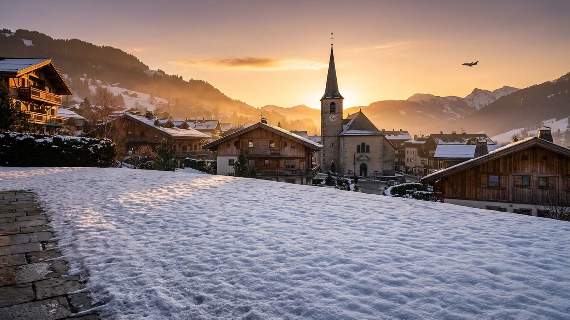 Privatjet in Megève