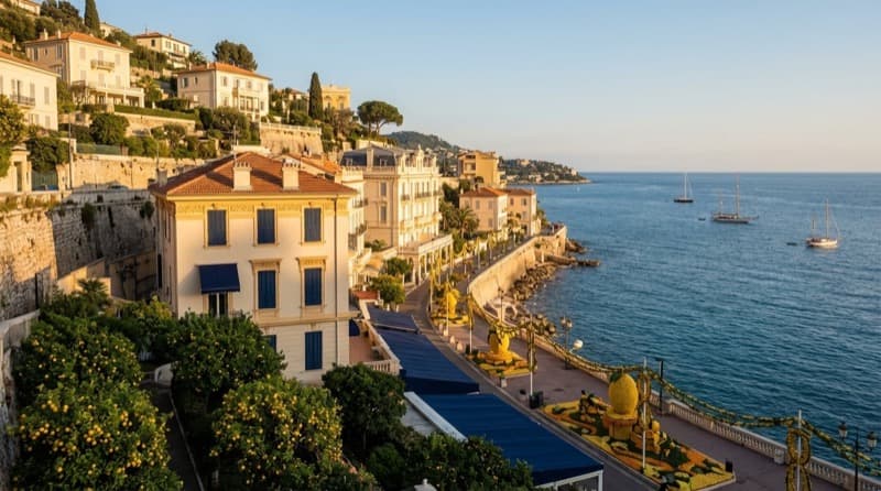 Private jet charter from Menton