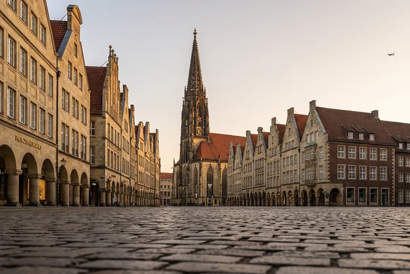 Private jet on tarmac at Munster