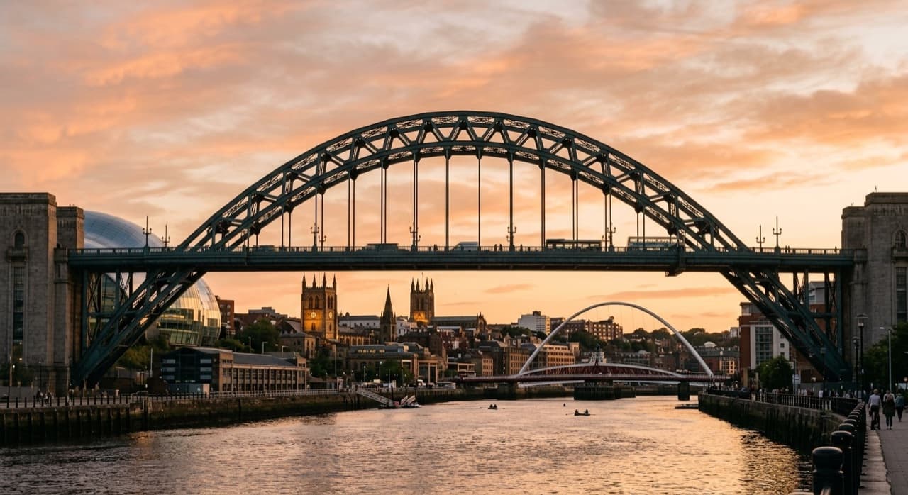 Private jet charter to Newcastle