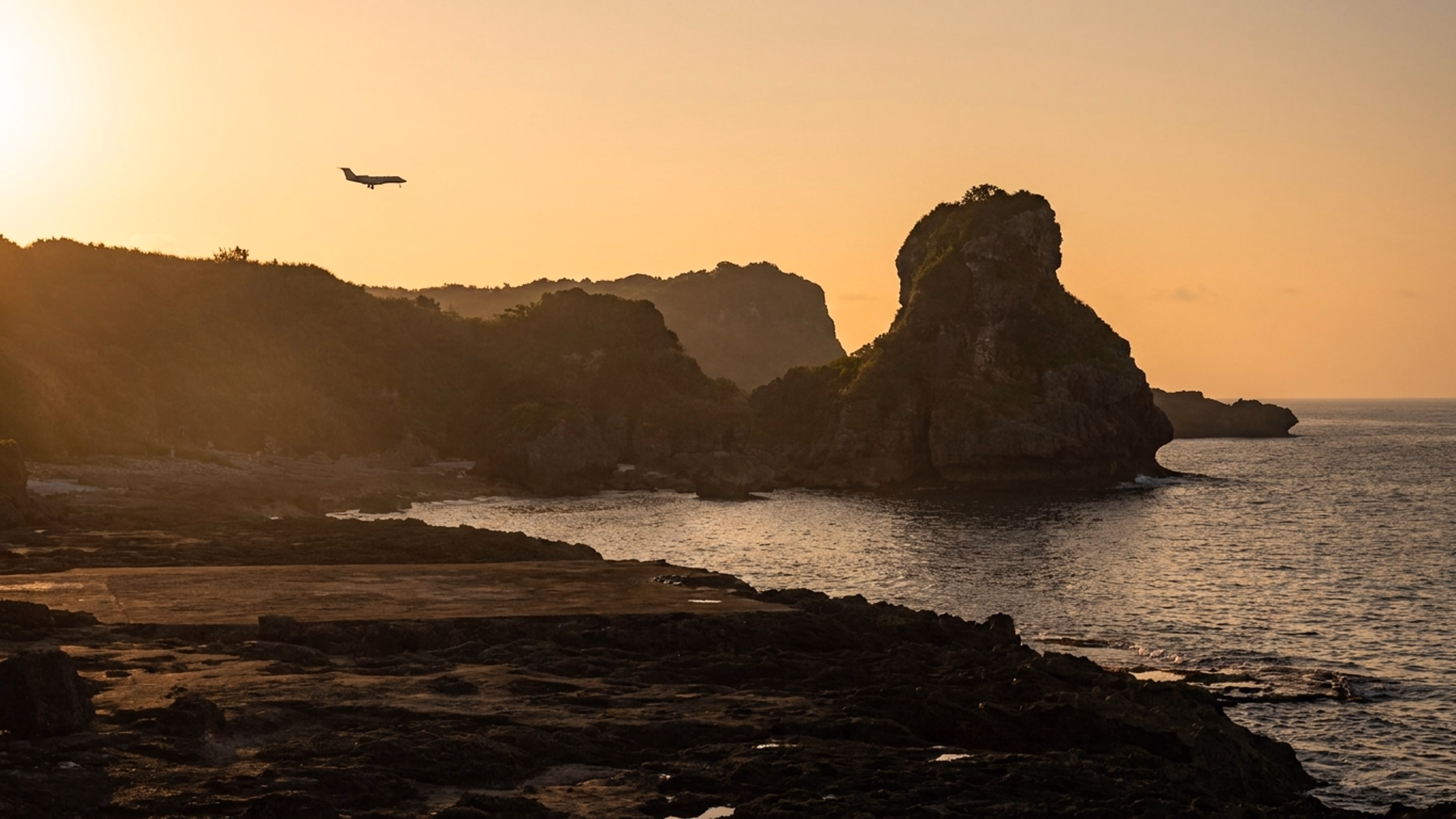 Privatjet in Okinawa–Naha