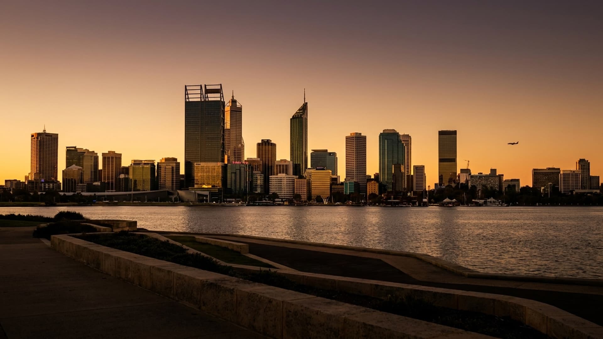 Privatjet in Perth