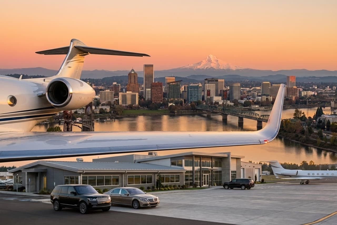 Charter jet privado Portland a San Francisco