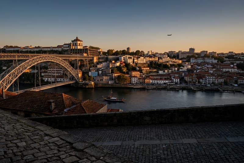 Private jet on tarmac at Porto