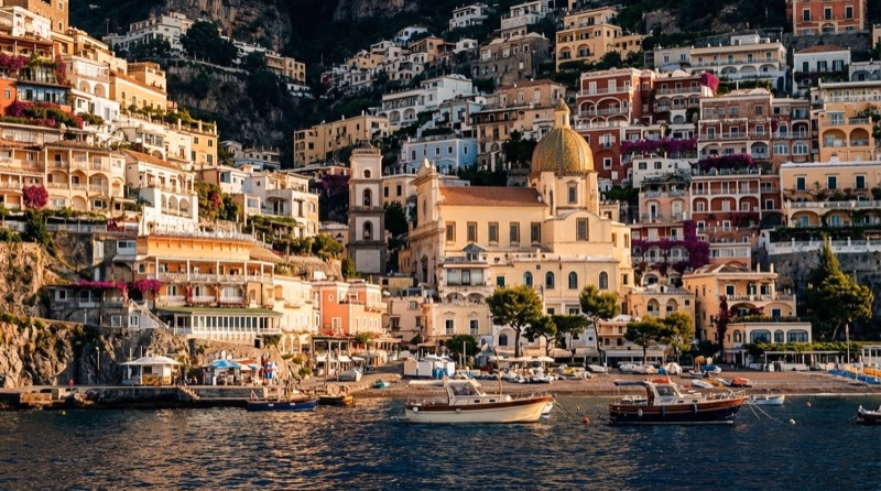 Private jet on tarmac at Positano