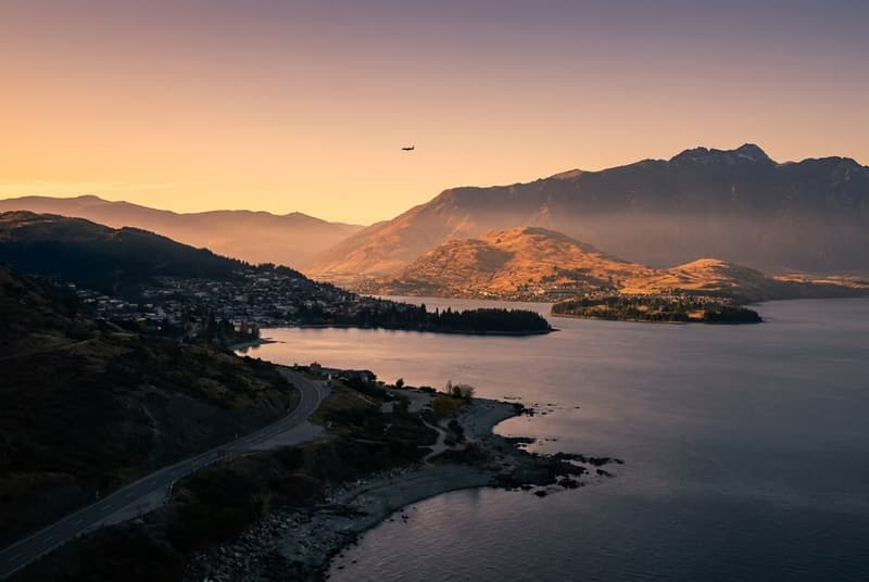 Private jet on tarmac at Queenstown