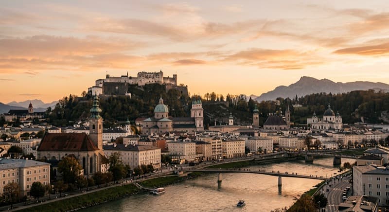 Private jet charter to Salzburg — fly from Londres