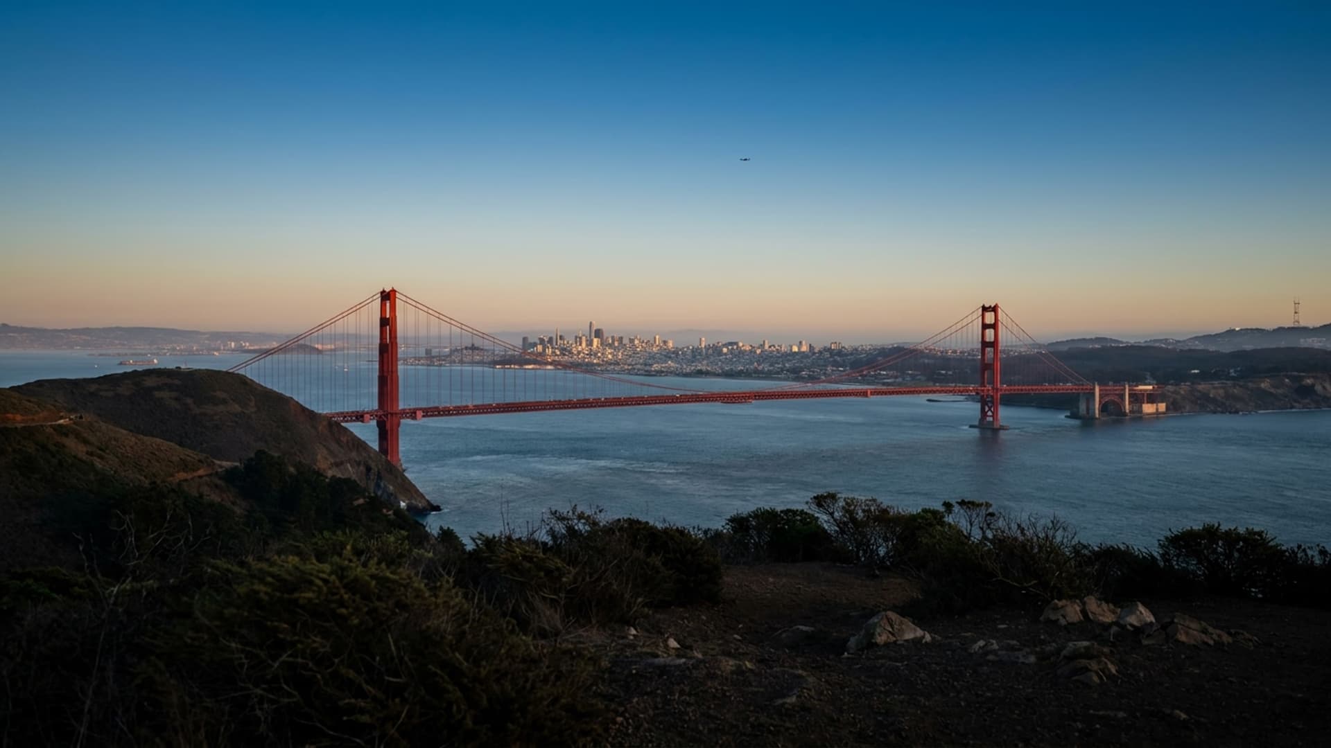 Privatjet in San Francisco–Oakland