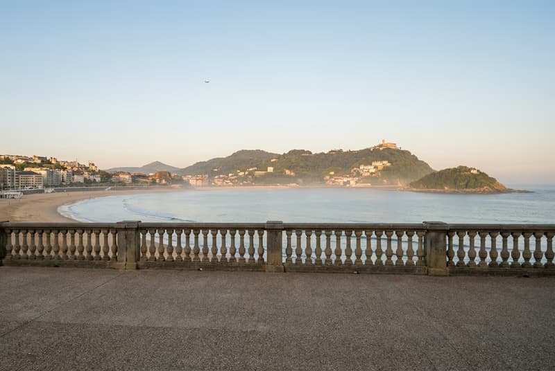 Private jet on tarmac at San Sebastian