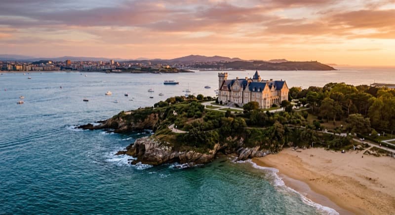Private jet charter from Santander