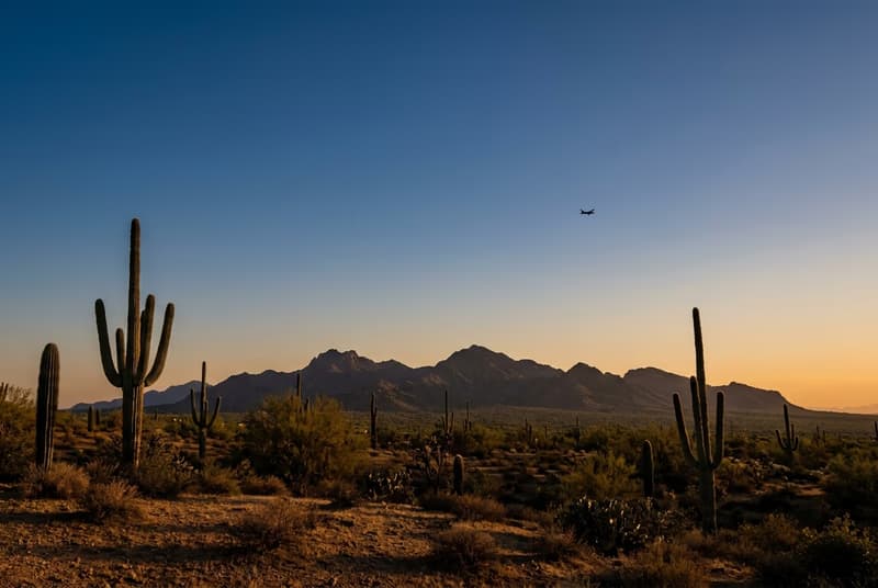 Private jet on tarmac at Scottsdale