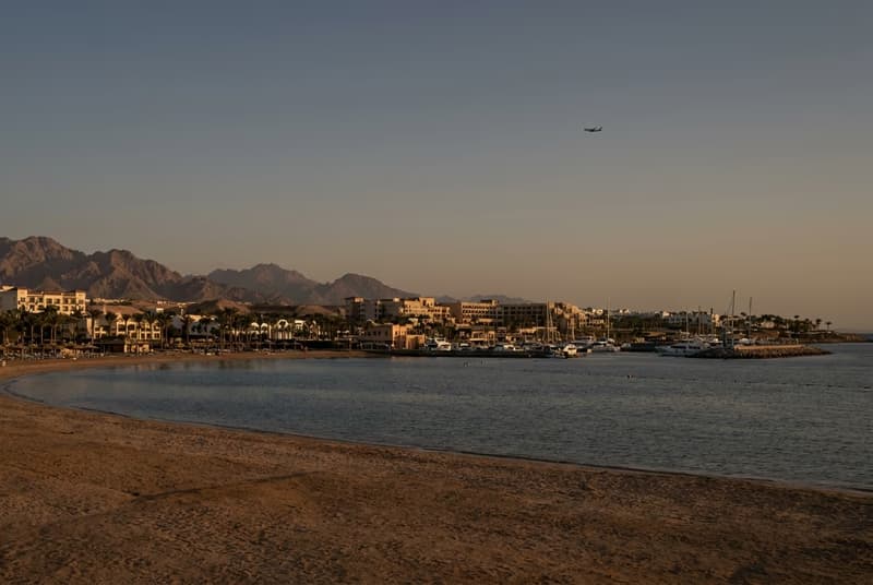 Private jet on tarmac at Sharm El Sheikh