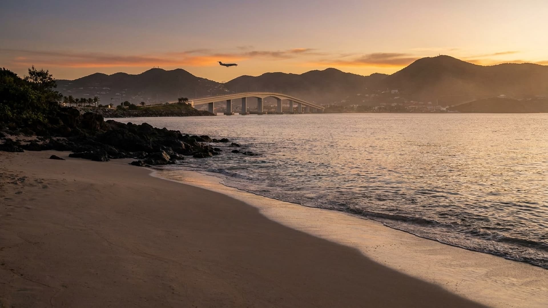Privatjet in Sint Maarten–Princess Juliana