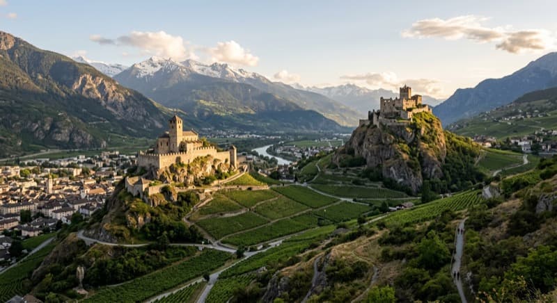 Private jet charter to Sion — fly from Londres