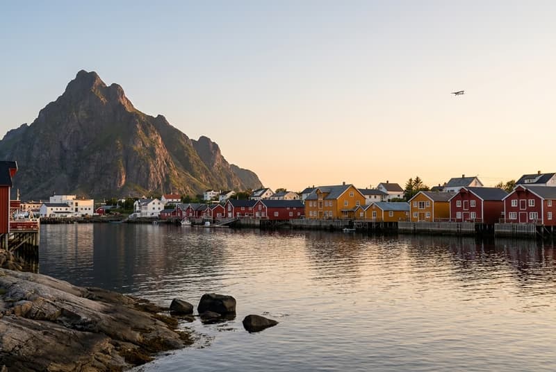 Private jet on tarmac at Svolvær