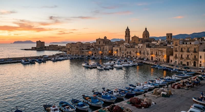 Private jet charter from Trapani