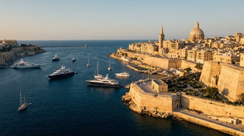 Privatjet nach Valletta