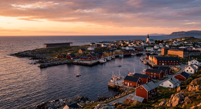 Private jet on tarmac at Vardø