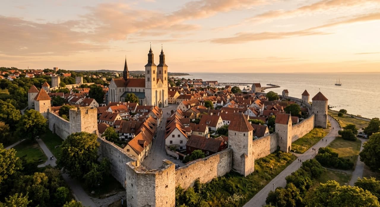 Privatjet in Visby