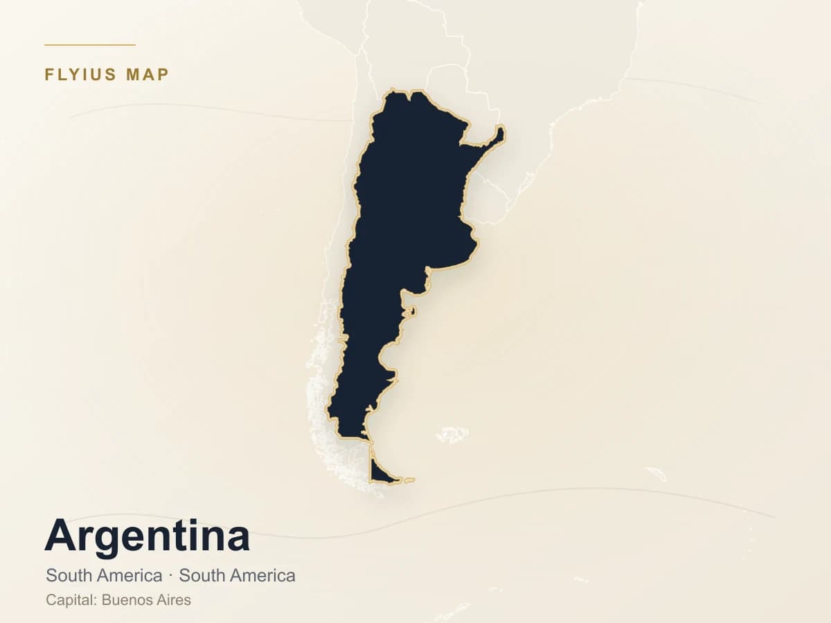 Destinazione jet privato — Argentina