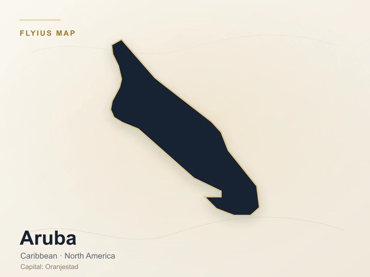 Destino de jet privado — Aruba
