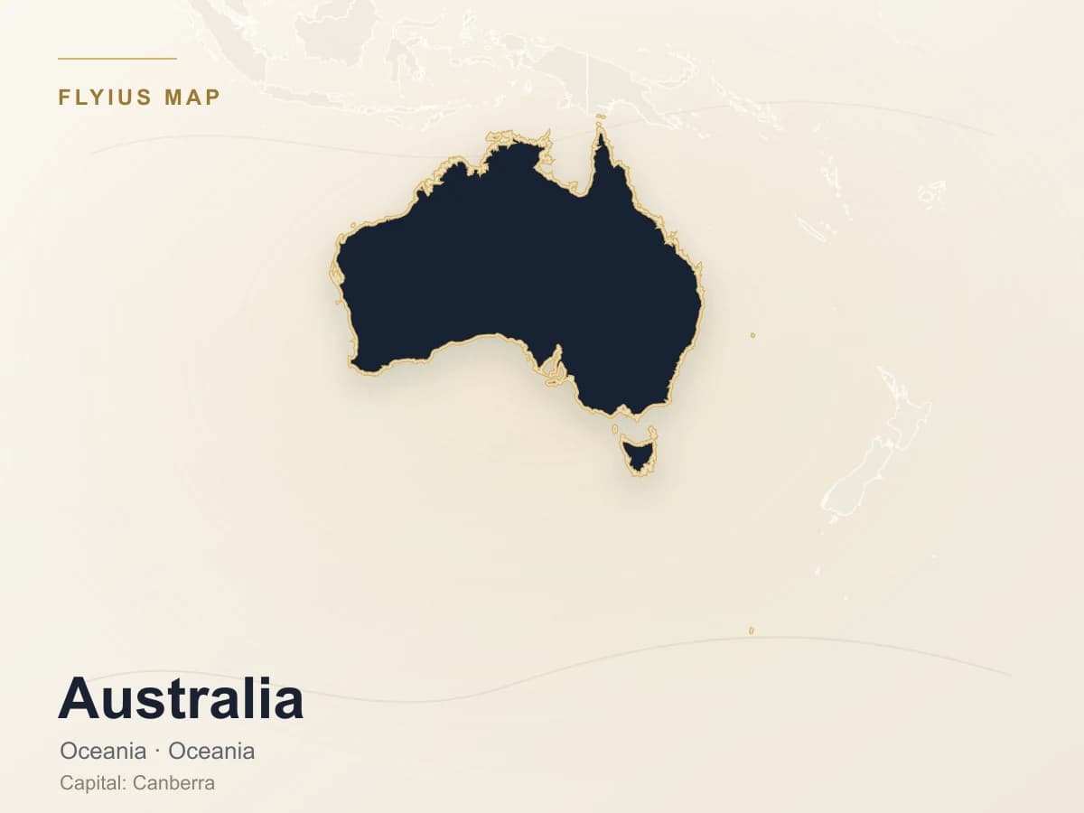 Destino de jet privado — Australia