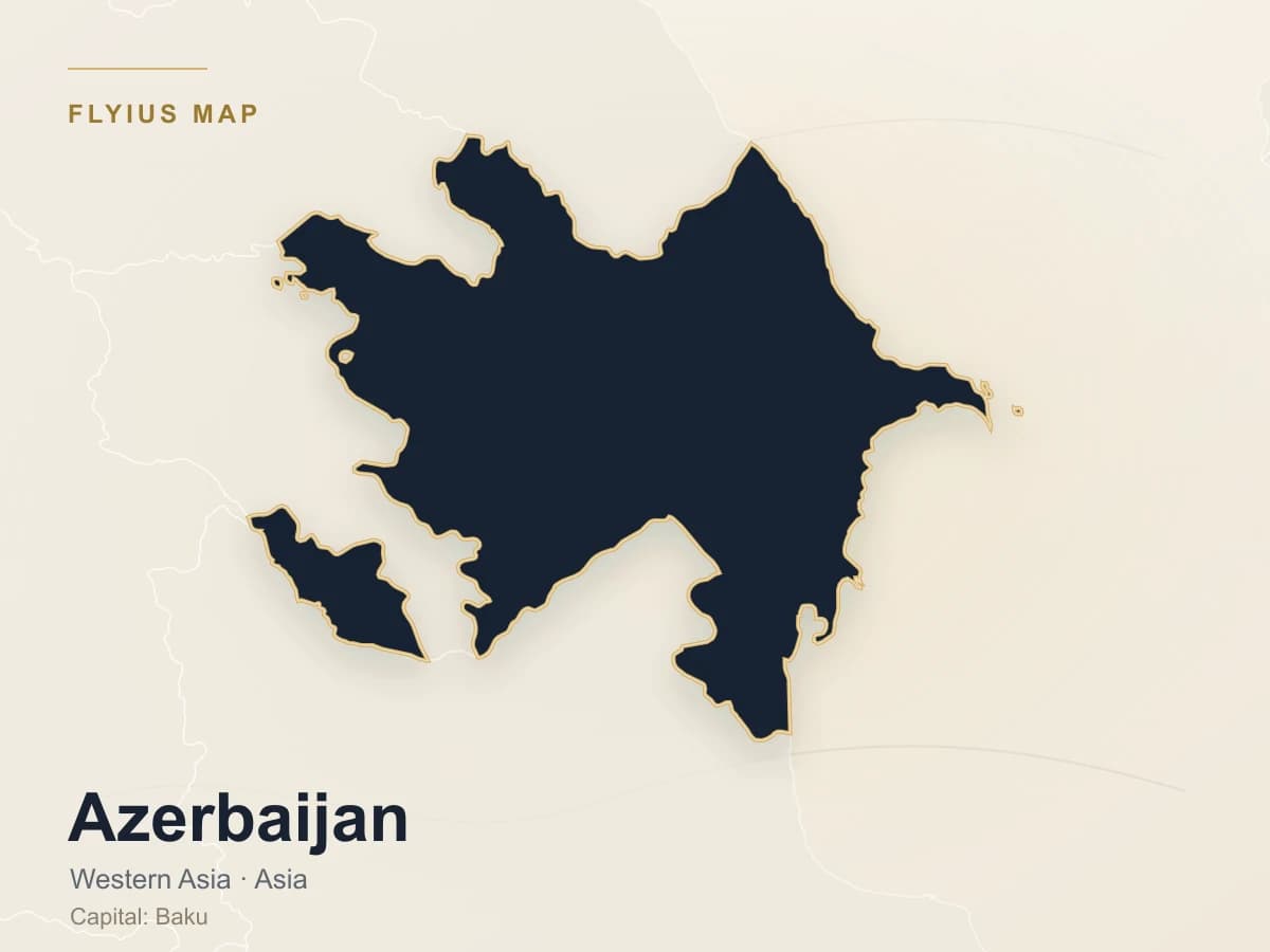 Destino de jet privado — Azerbaiyán
