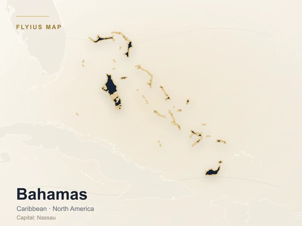 Destino de jet privado — Bahamas