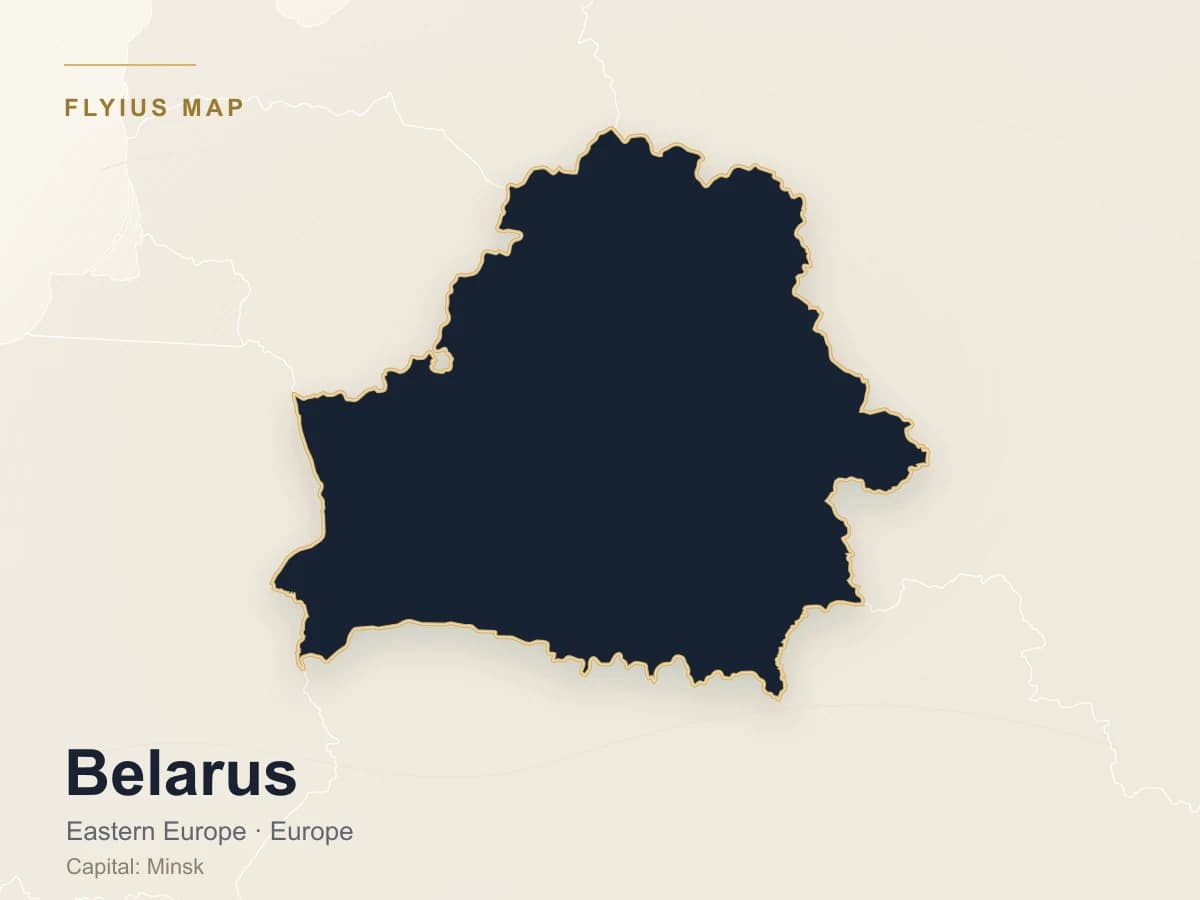 Privatjet-Ziel — Belarus