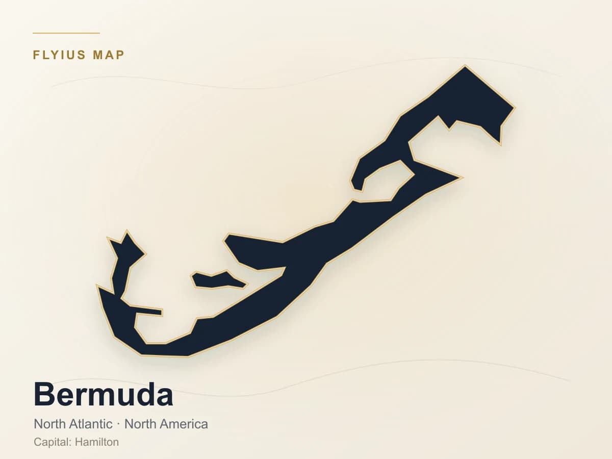 Privatjet-Ziel — Bermuda