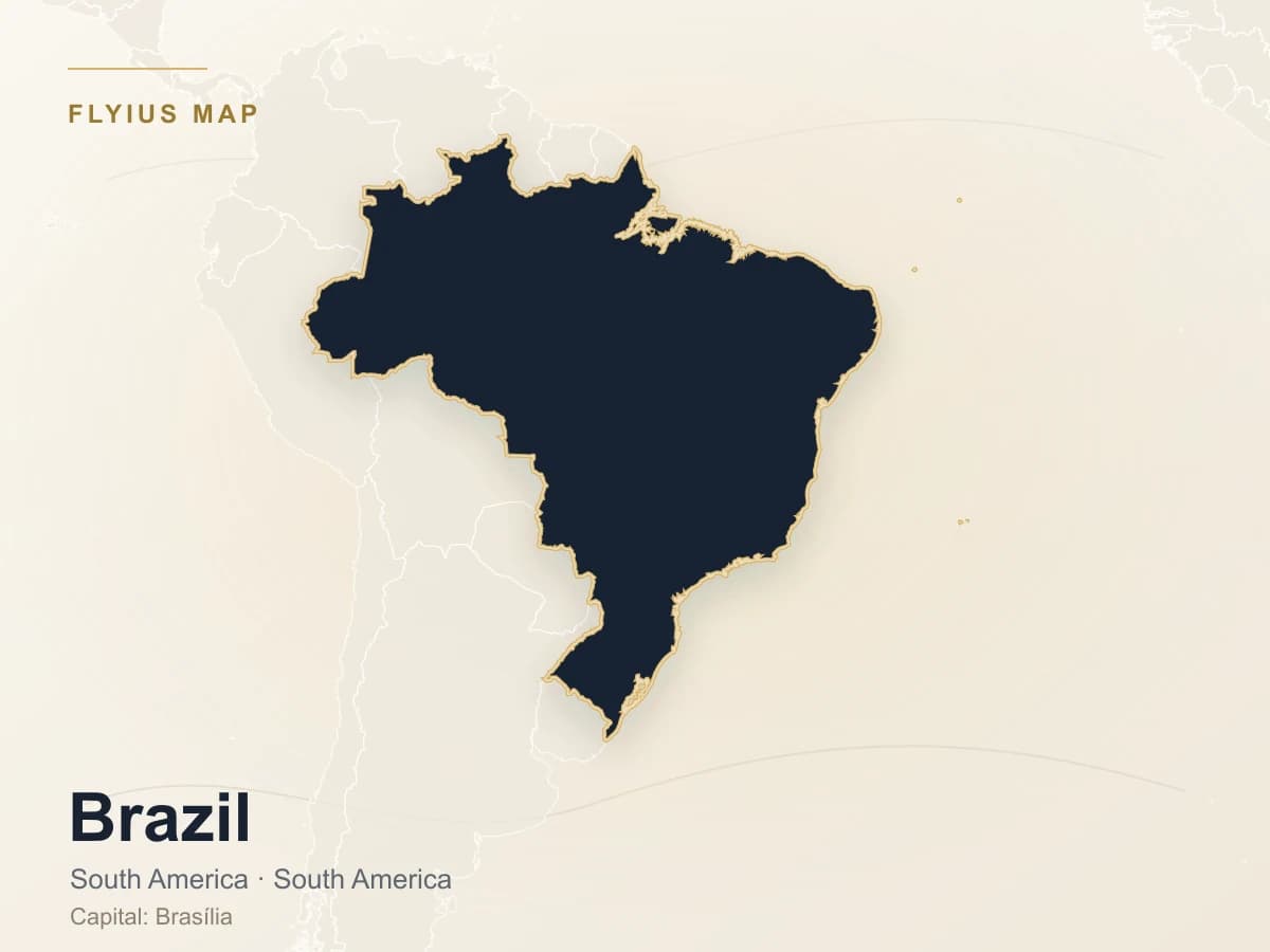 Destino de jet privado — Brasil