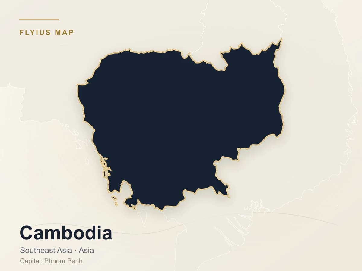 Destino de jet privado — Camboya
