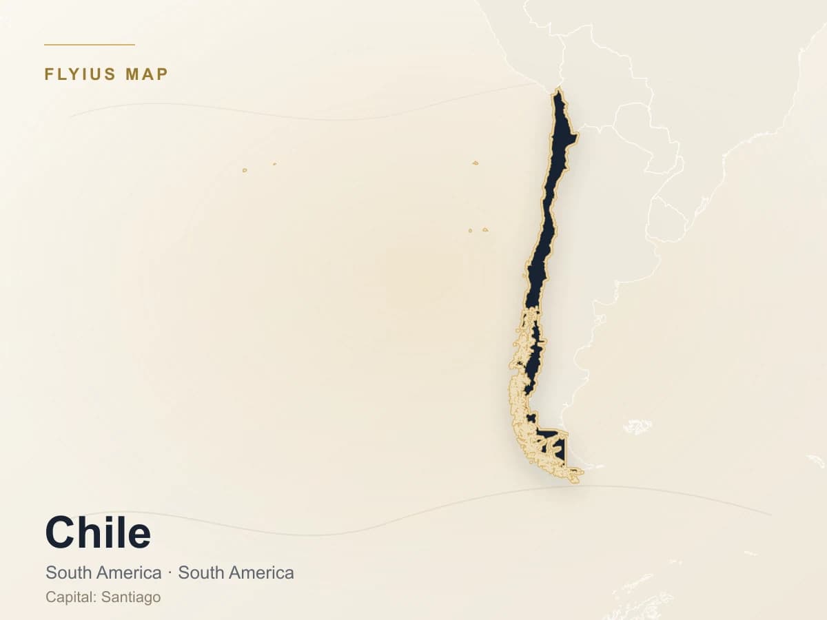 Privatjet-Ziel — Chile