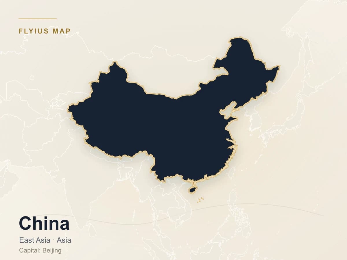 Destino de jet privado — China