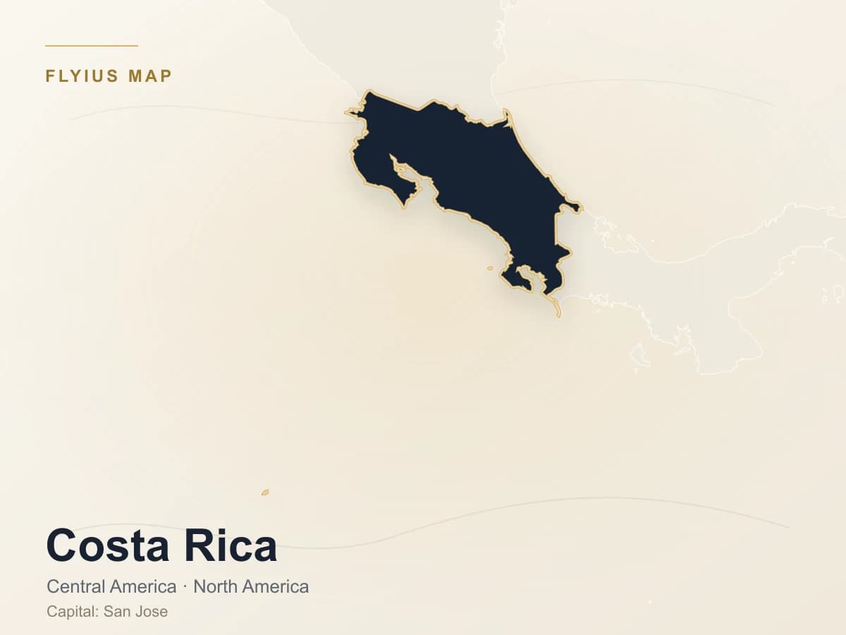 Destinazione jet privato — Costa Rica