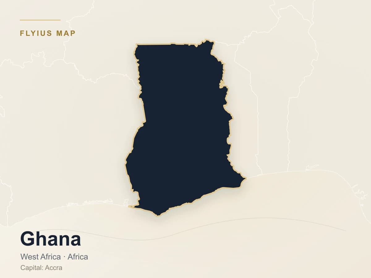 Private jet destination — Ghana