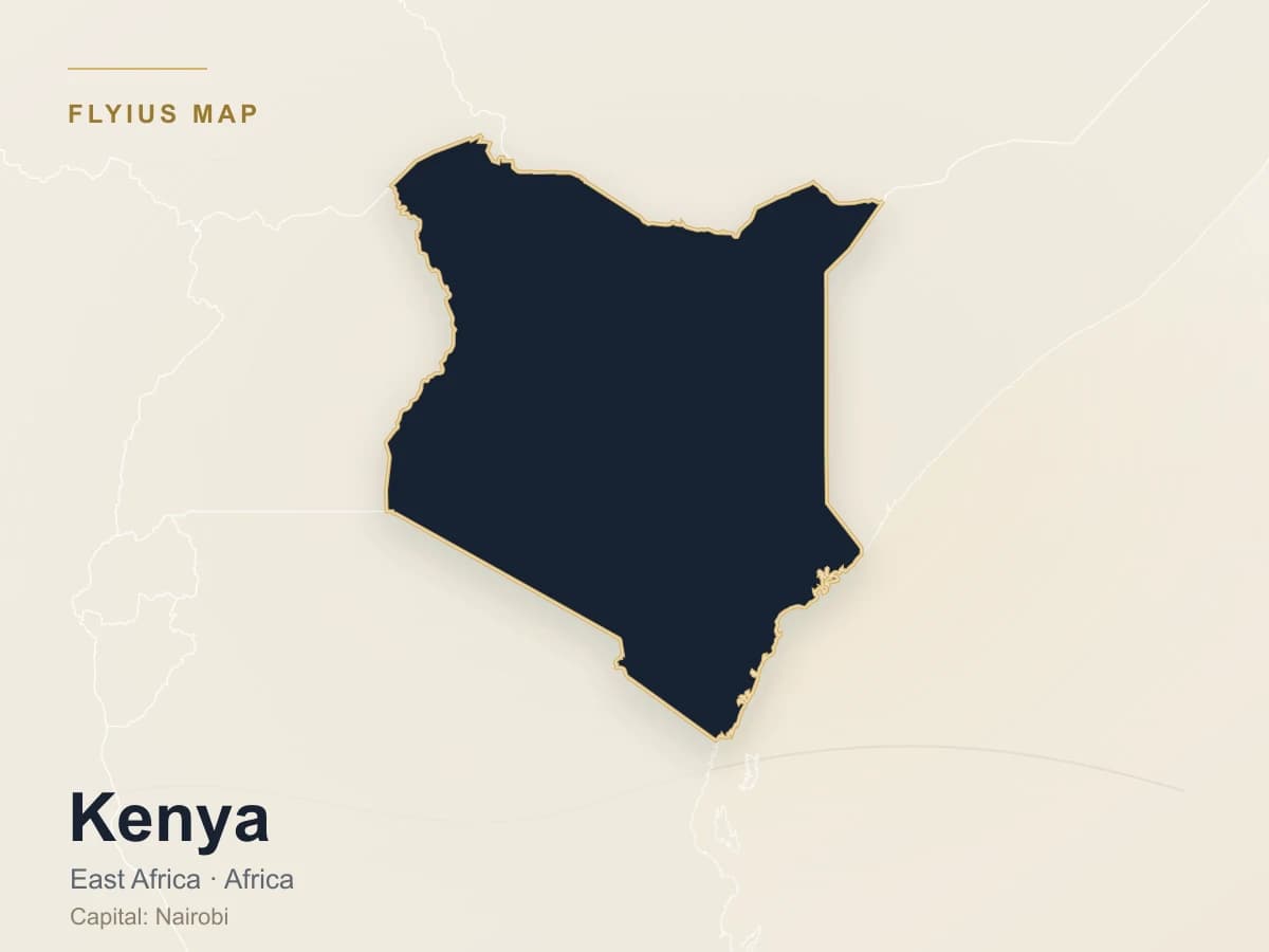 Privatjet-Ziel — Kenia