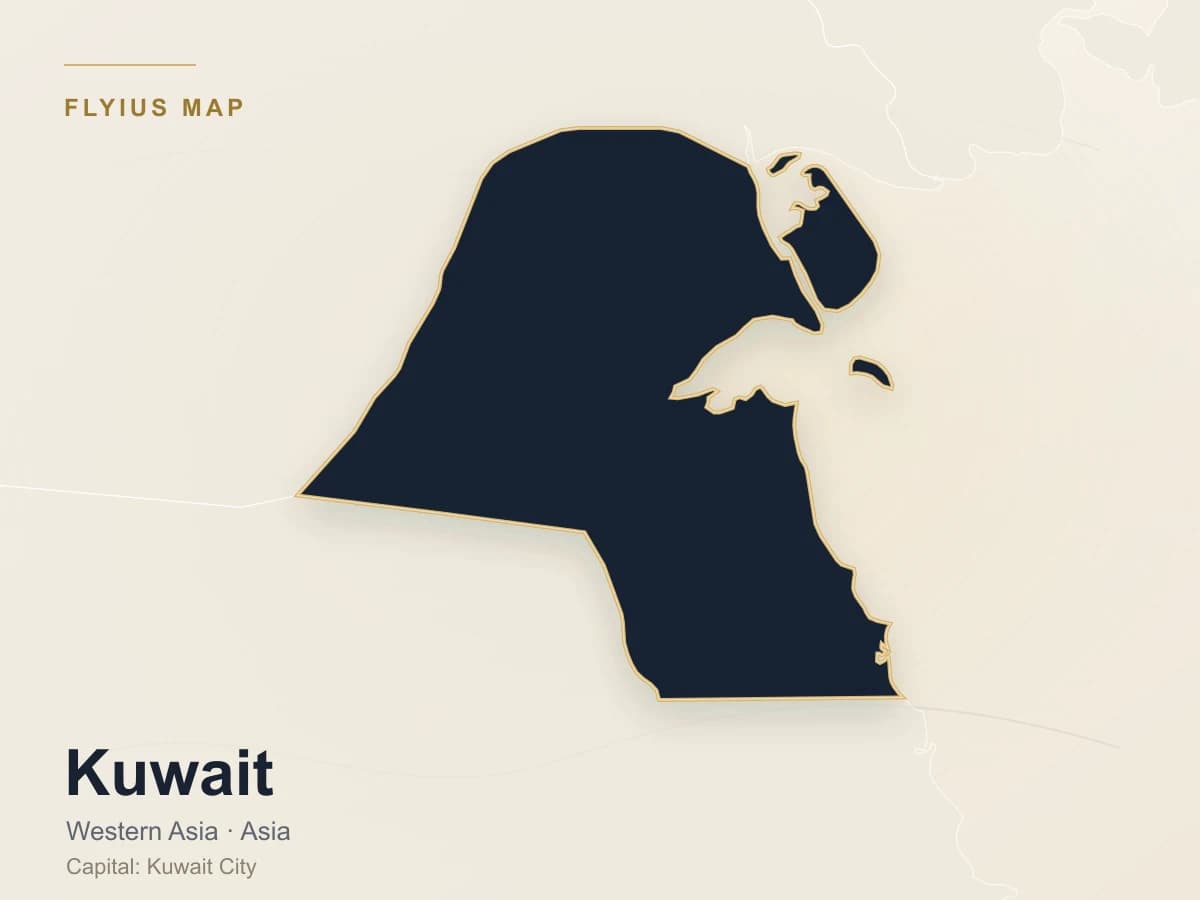 Destino de jet privado — Kuwait