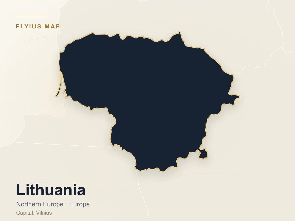 Destino de jet privado — Lituania